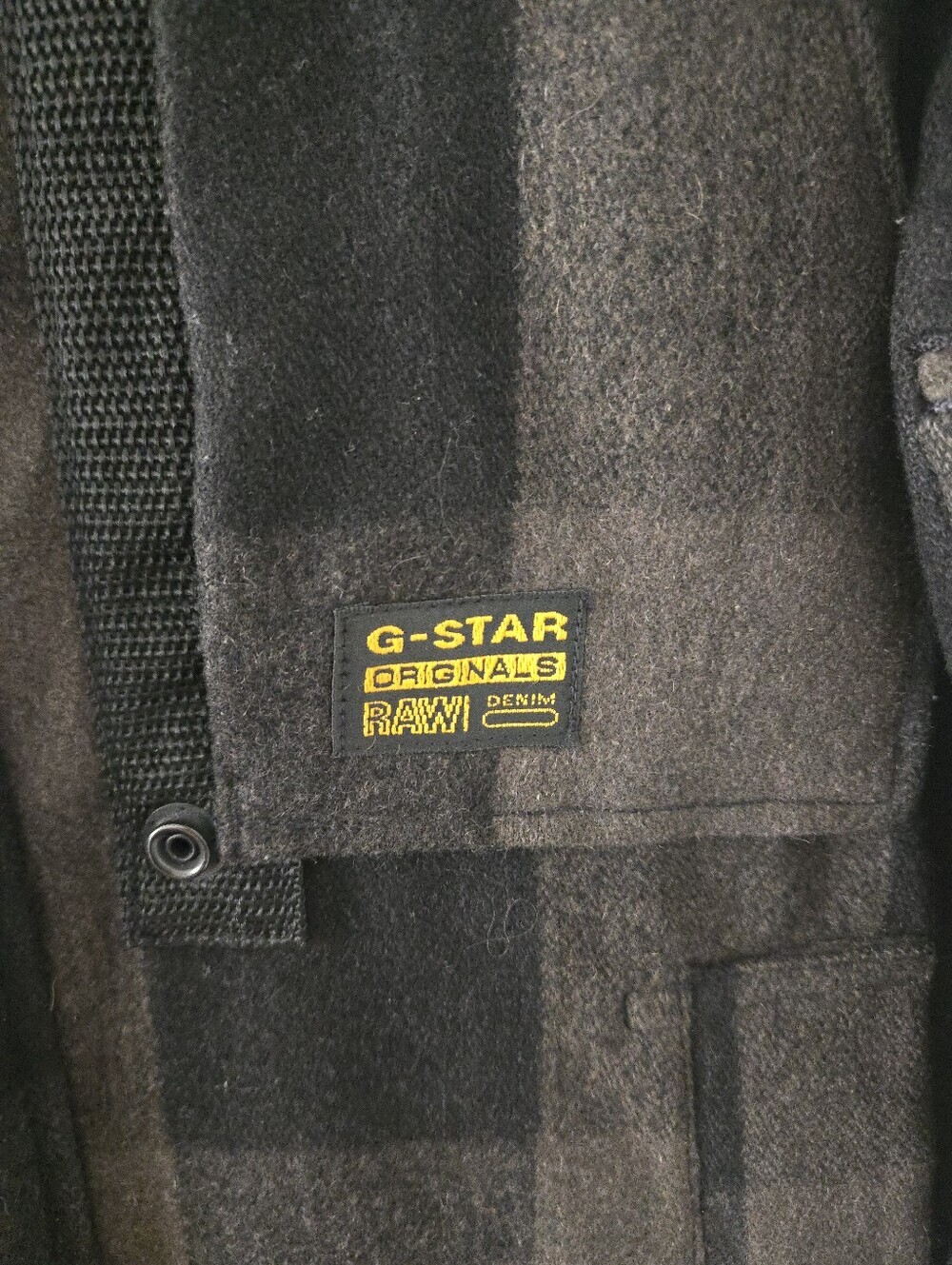 G Star RAW Buffalo Plaid Utility Bomber Jacket Mens Medium Wool blend - Picture 3 of 9